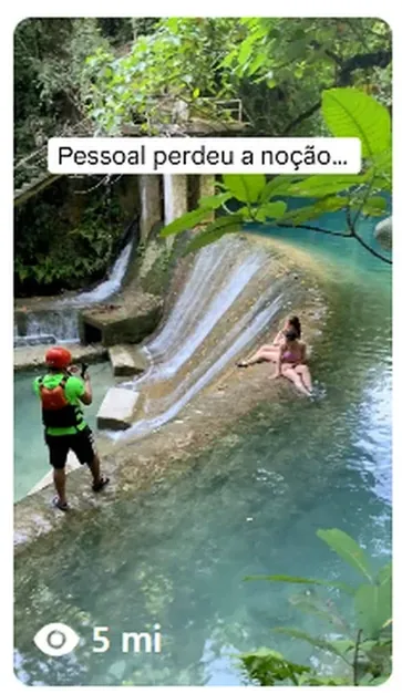 Reel de cachoeira com 5 milhões de visualizações