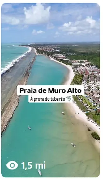 Reel da Praia de Muro Alto com 1,5 milhão de visualizações